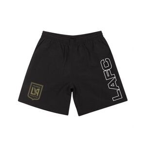 Nostalgia Co Mens LAFC Los Angeles FC Athletic Workout Shorts, Black, NWT
